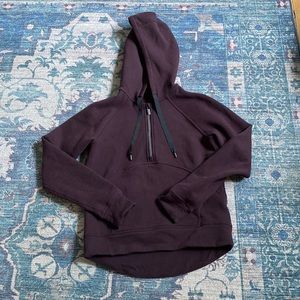 maroon lululemon half zip